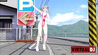 mmd futanari shakes ass in masturbation dance mix 🎶🍑