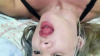 blonde latina milf's big pussy clit shines in outdoor casting creampie