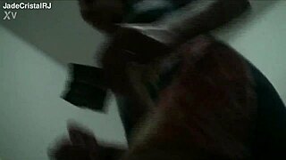 juicy latina housewife teases wet pussy with toy