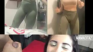 colombian nicole medallo bent doggystyle facial cum swallow