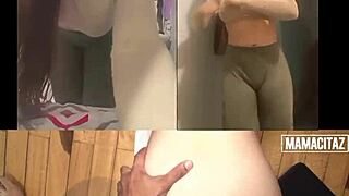 colombian nicole medallo bent doggystyle facial cum swallow