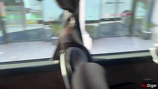 crazy guy whips out cock on bus girl sucks him to cum pov