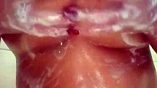 Wow, fat BBW teases big ass and tits in quick shower!