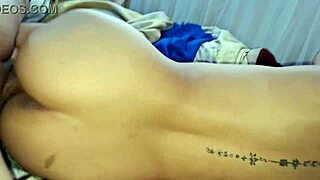 Wake up a big-ass latina with morning creampie in bed