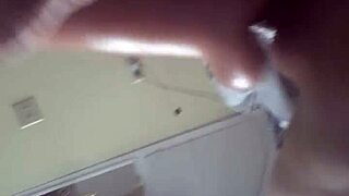 solo guy tugs his monster cock hard