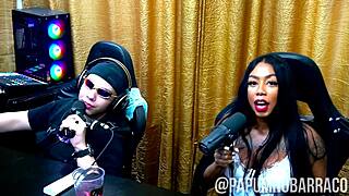 podcast turns wild as ebony latinas kiss suck wet pussies outdoor public chaos