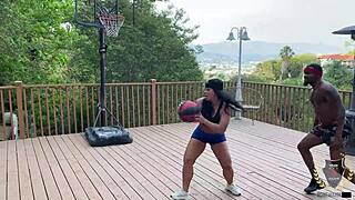 thick latina milf monica santhiago rides rome major's cock poolside deep
