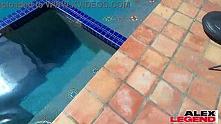 poolside milf shay sights cock while her big ass bounces