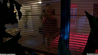 hogtied student gags deep on monster cock before rough group banging