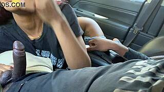 that ebony babe's sloppy car blowjob had me busting deep down her throat on the thrill ride