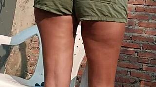 hot stepsis in sexy shorts begs eat my cock quick before roberto arrives