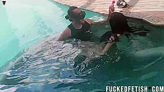me n helen star submit underwater at pool with oral vibes n blindfold play