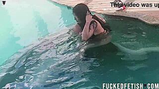 me n helen star submit underwater at pool with oral vibes n blindfold play