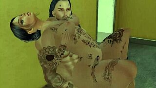 Our Mature Doggers Pound Hard in Night Shower!