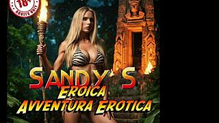 sandy's sultry milf cosplay erotic parody pmv