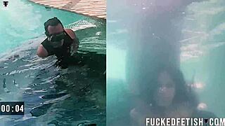 me n helen star submit underwater at pool with oral vibes n blindfold play