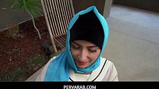 pervarab shows hijab teen how to suck and fuck like a pro