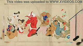 Shunga Erotic Art Compilation Of Intense Fuck Scenes