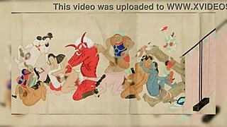 Shunga Erotic Art Compilation Of Intense Fuck Scenes