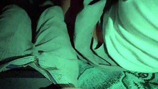 Skinny college girl in homemade pov takes cock in her room