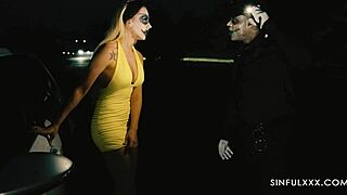 Officer, any problem with my halloween milf pussy?