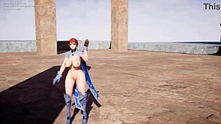 aria model's big ass tits dance test poc shoot