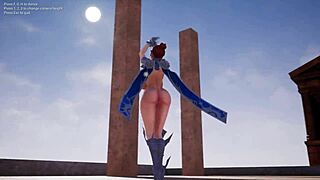 aria model's big ass tits dance test poc shoot