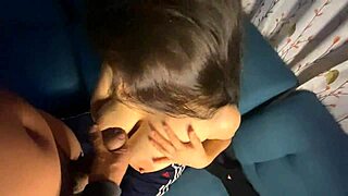 Neighbor Comes for Movie but Leaves Cum on My Big Tits