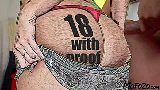 18 year old dancer chokes on daddy's monster cock for facial