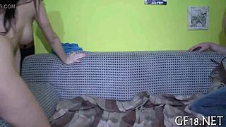 gf screams as drilled hard by friend raw teen pounding