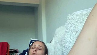 solo brazilian babe moans double dildo penetration two holes
