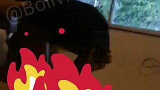 Mimi's bare ass flashes in car ride to motel for wild pussy pounding session
