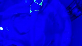 wanna see ultraviolet tease her pierced clit in wet bikini shower?