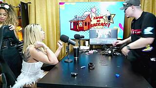 bruna & isa twerk pussies on podcast ruan stunned