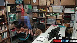 Two shoplifters fuck lp officer avoid jail big tits asses