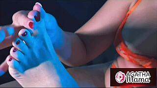 Agatha mama's foot fetish leads to intense sex for free