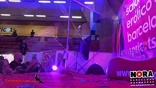 spanish pornstar blonde pole dances erotic strip tease sensually 🔥💋