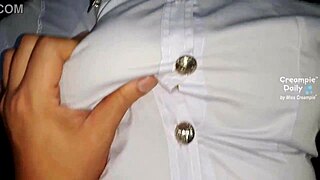 thai college girl begs for creampie grade fix. prof pumps pussy full