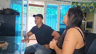 Petite Latina Pays Rent with Gaping Assfucked by Monster Black Cock