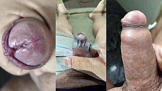 Nerd's Foreskin Cock Cums As Girlfriend Fingers Juicy Pussy Part 20