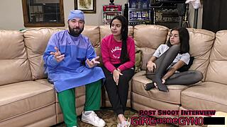 perverted podiatrist alix avery in latex footjob domination and tickling backstage 😈👣