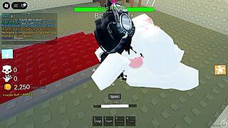 two cute futanari bitches with big asses and tits play lesbian in roblox