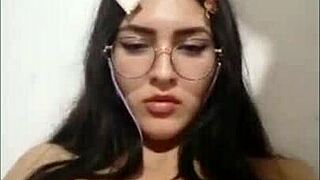 Glasses-Wearing Beauty's Solo Tease Part 1