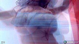 Sakova Strips Rips Clothes Teasing Boobs