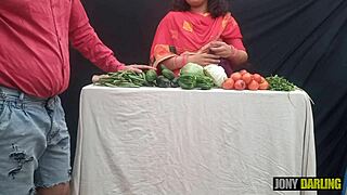 jony darling fucks veggie seller milf doggystyle in open market till creampie orgasm
