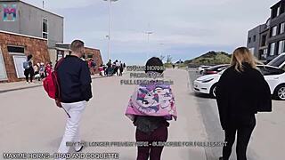 i crave outdoor threesome bareback with two slutty girls swallowing cum