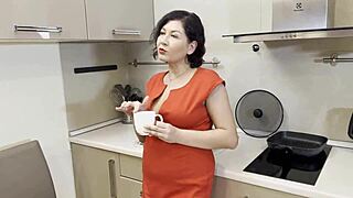 mature teacher gets kitchen pounded hard by horny stud pov ride 😈🍑💦