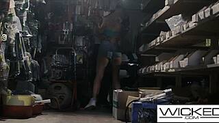 voyeur babe spies couple fucking then joins hot threesome?