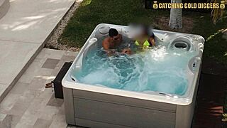 super sexy venezuelan model's jacuzzi fuck turns into steamy shower pounding