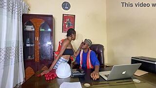 Harveyxbush fucks curvy client in office hard!